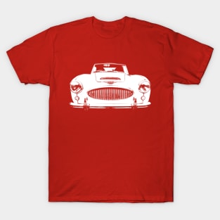 Austin Healey 3000 Mk2 1960s British classic car monoblock white T-Shirt